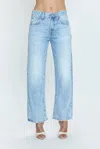 Pistola Lexi Midrise Bowed Straight Jeans In Enchanted Vintage In Multi