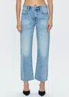 Pistola Cassie High Waist Crop Straight Leg Jeans In Multi