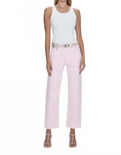 PISTOLA LEXI RISE BOWED STRAIGHT JEANS IN BLUSH