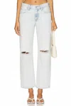 Pistola Lexi Straight Jean In Solstice Distressed In White