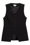 Pistola Lila Tailored Vest In Black