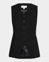 Pistola Lila Tailored Vest In Black