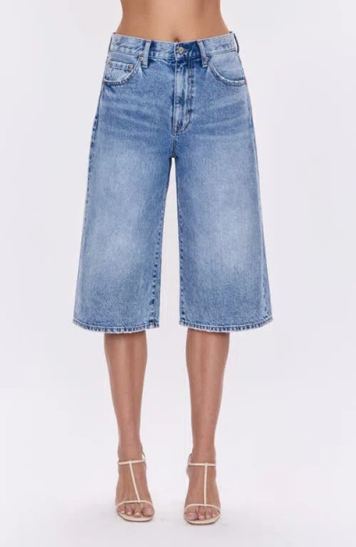 Pistola Linden High Waist Denim Bermuda Shorts