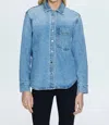 Pistola Liv Denim Shirt In Black