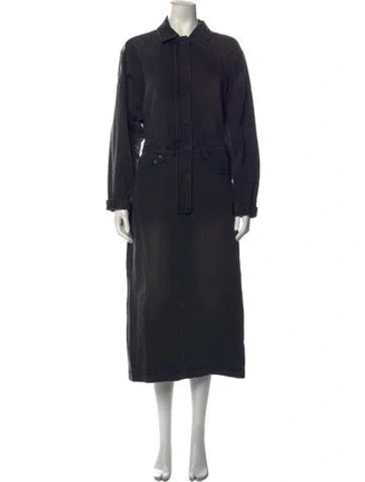 Pre-owned Pistola Long Dress In Black