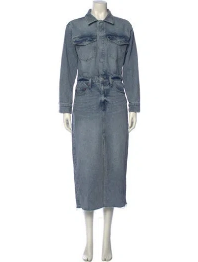 Pre-owned Pistola Long Dress In Blue