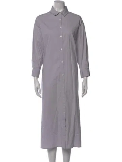 Pre-owned Pistola Long Dress In Gray