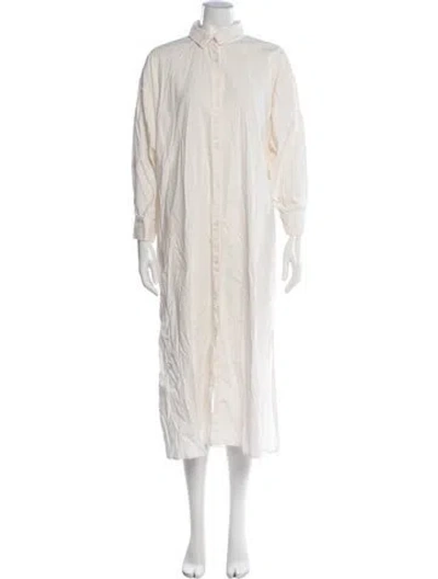 Pre-owned Pistola Long Dress In Neutrals
