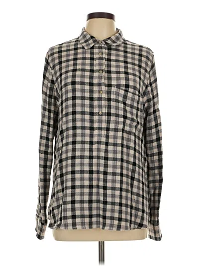 Pre-owned Pistola Long Sleeve Button Down Shirt In Gray