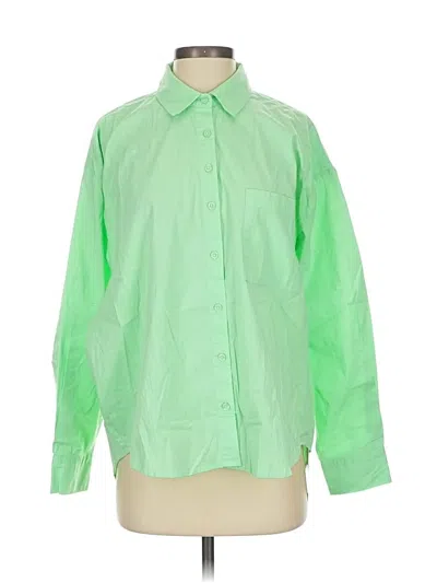 Pre-owned Pistola Long Sleeve Button Down Shirt In Green