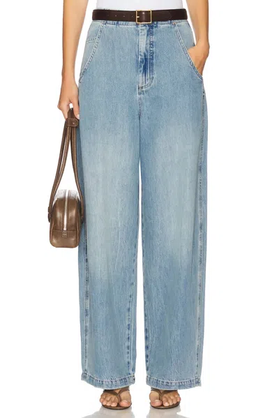 PISTOLA LOTTIE HIGH RISE RELAXED BOWED LEG JEANS IN QUALIFIER