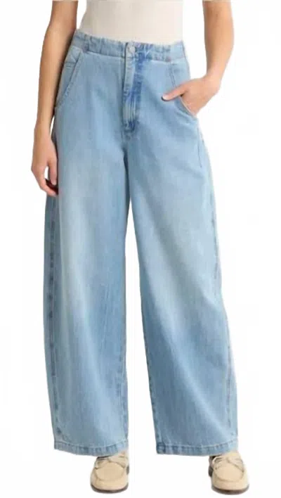 Pistola Lottie Relaxed Bow Leg Jean In Dolly In Blue