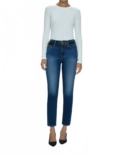Pistola Madi High Rise Modern Slim Jean In Union In White