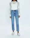Pistola Madi High Rise Modern Slim Jeans In Silver Lake In Multi