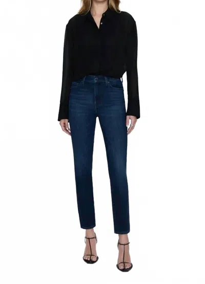 Pistola Madi High Rise Slim Jeans In Blue In Black