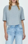 PISTOLA MAE BACK CUTOUT CROP COTTON T-SHIRT