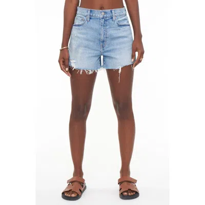 Pistola Maeve Super High Rise Cutoff Shorts In Pier Vintage