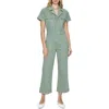 Pistola Makenna Stretch Cotton Utility Jumpsuit In Calvary Olive