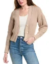 Pistola Mallory Curved Sleeve Cardigan In Brown