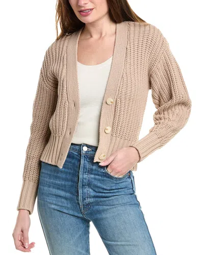 Pistola Mallory Curved Sleeve Cardigan In Brown