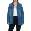 Pistola Mandy Oversized Denim Shacket In Illuminating