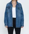 PISTOLA MANDY OVERSIZE SHACKET IN BLUE