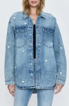 Pistola Mandy Oversized Denim Shacket In Stella