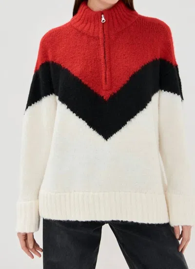 Pistola Marcie Pullover In Multi Chevron