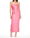 Pistola Mari Midi Slip Dress In Guava In Pink
