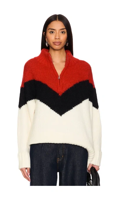 Pistola Maribel Pullover In White,red