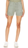 Pistola Marissa High Rise Utility Short In Bluff In Olive