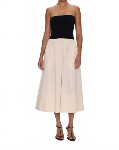 Pistola Mavo Tube Dress In Salt And Pepper In Multi