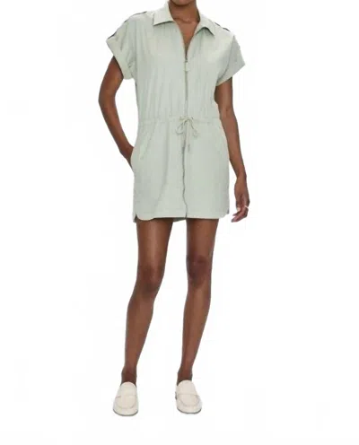 Pistola Meg Mini Dress In Pistachio In White