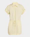 Pistola Meg Short-sleeve Zip-front Shirtdress
