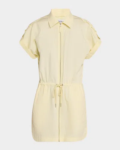 Pistola Meg Short-sleeve Zip-front Shirtdress