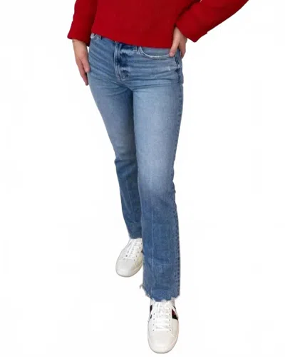 Pistola Mercer High Rise Crop Boot In Light Wash In Blue