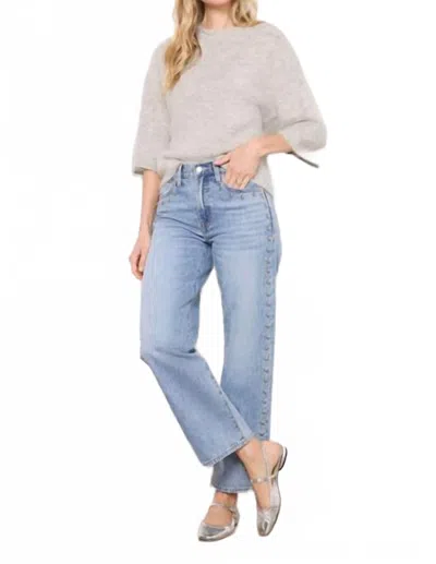 Pistola Micah Alpaca Blend Sweater In Soft Grey In Gray