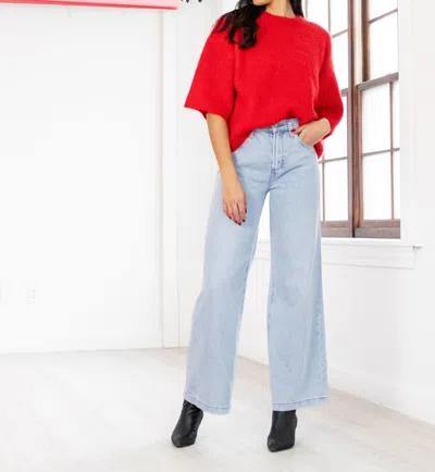 Pistola Micah Sweater Tee In Ruby In Pink