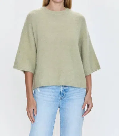 Pistola Micah Top In Pistachio In White
