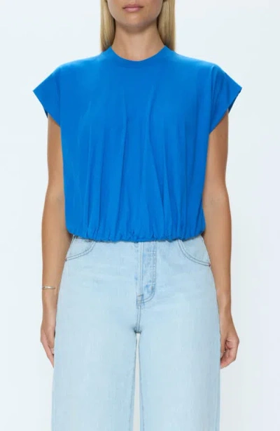 Pistola Millie Bubble Hem Top In Blue