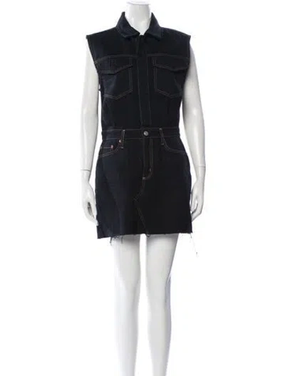 Pre-owned Pistola Mini Dress In Black