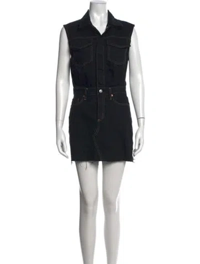 Pre-owned Pistola Mini Dress In Black
