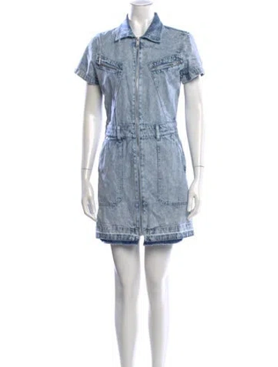Pre-owned Pistola Mini Dress In Blue