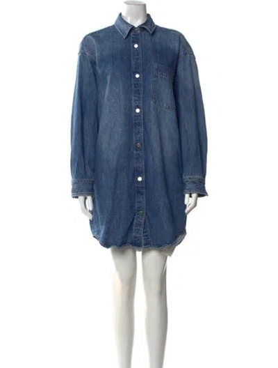 Pre-owned Pistola Mini Dress In Blue