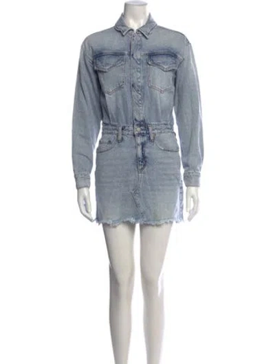 Pre-owned Pistola Mini Dress In Blue