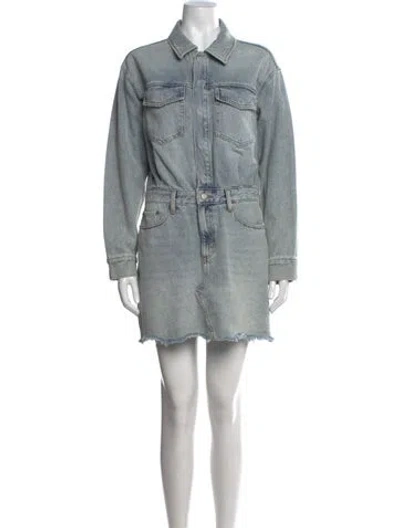 Pre-owned Pistola Mini Dress In Blue