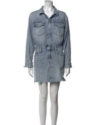 Pre-owned Pistola Mini Dress In Blue