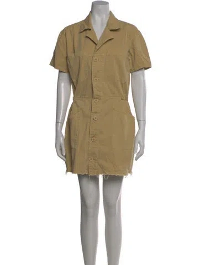Pre-owned Pistola Mini Dress In Neutral