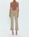Pistola Lennon Raw Hem High Waist Crop Bootcut Jeans In White