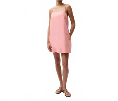 Pistola Misa Silk Blend Mini Dress In Coral-rose In Pink